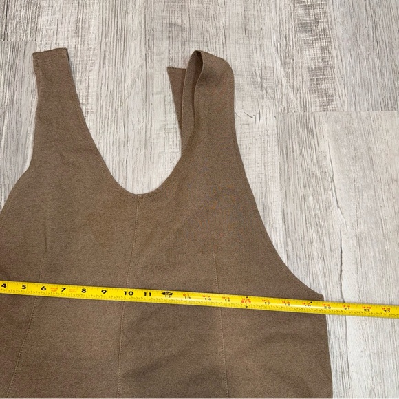 EXLURA JP052 Womens Brown Sleeveless Jumpsuit Wide Leg Casual Pockets Size L - Picture 8 of 12